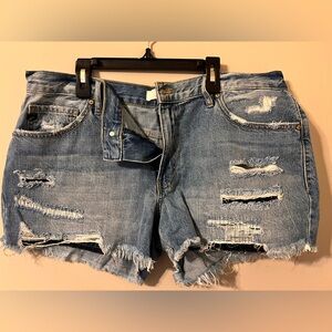 KanCan Light Blue Distressed Jean Shorts